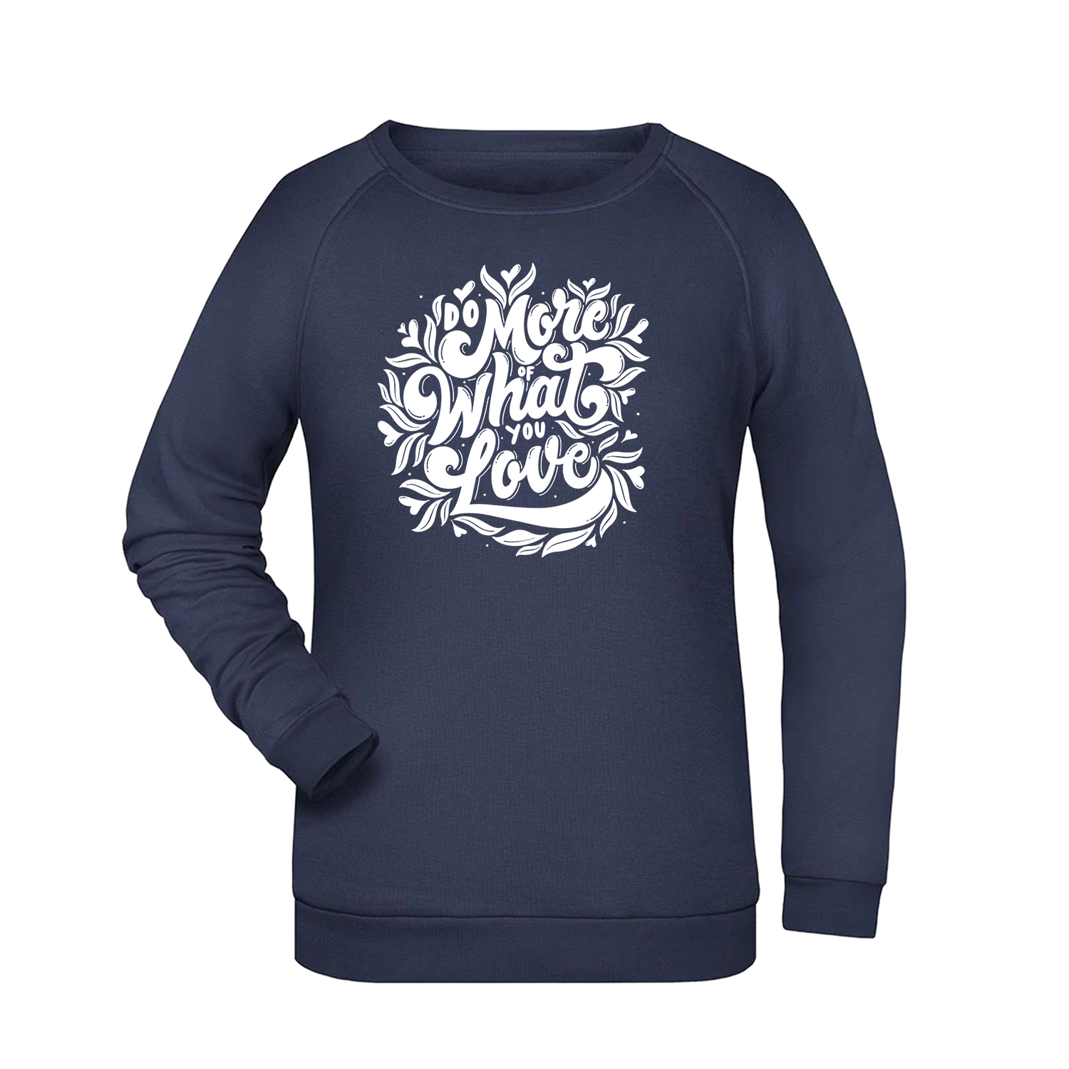 Do more... Damen Sweatshirt - Grafikmagie XS / Navy