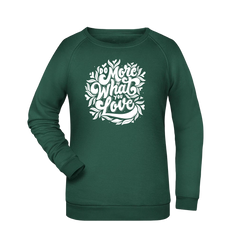Do more... Damen Sweatshirt - Grafikmagie XS / Dark Green