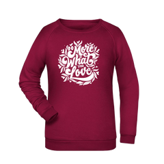 Do more... Damen Sweatshirt - Grafikmagie XS / Wine