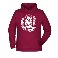 Do more... Damen Hoodie - Grafikmagie XS / Wine