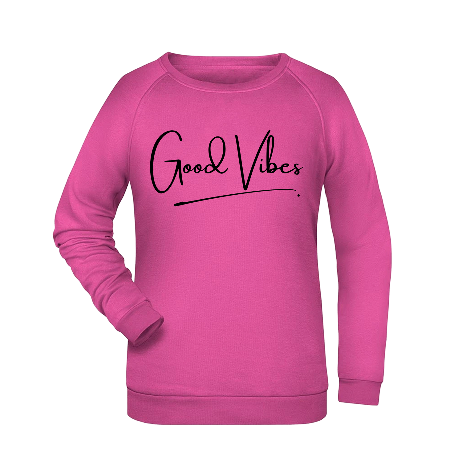 Good Vibes Damen Sweatshirt - Grafikmagie XS / Pink