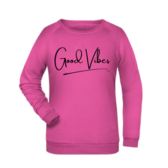 Good Vibes Damen Sweatshirt - Grafikmagie XS / Pink