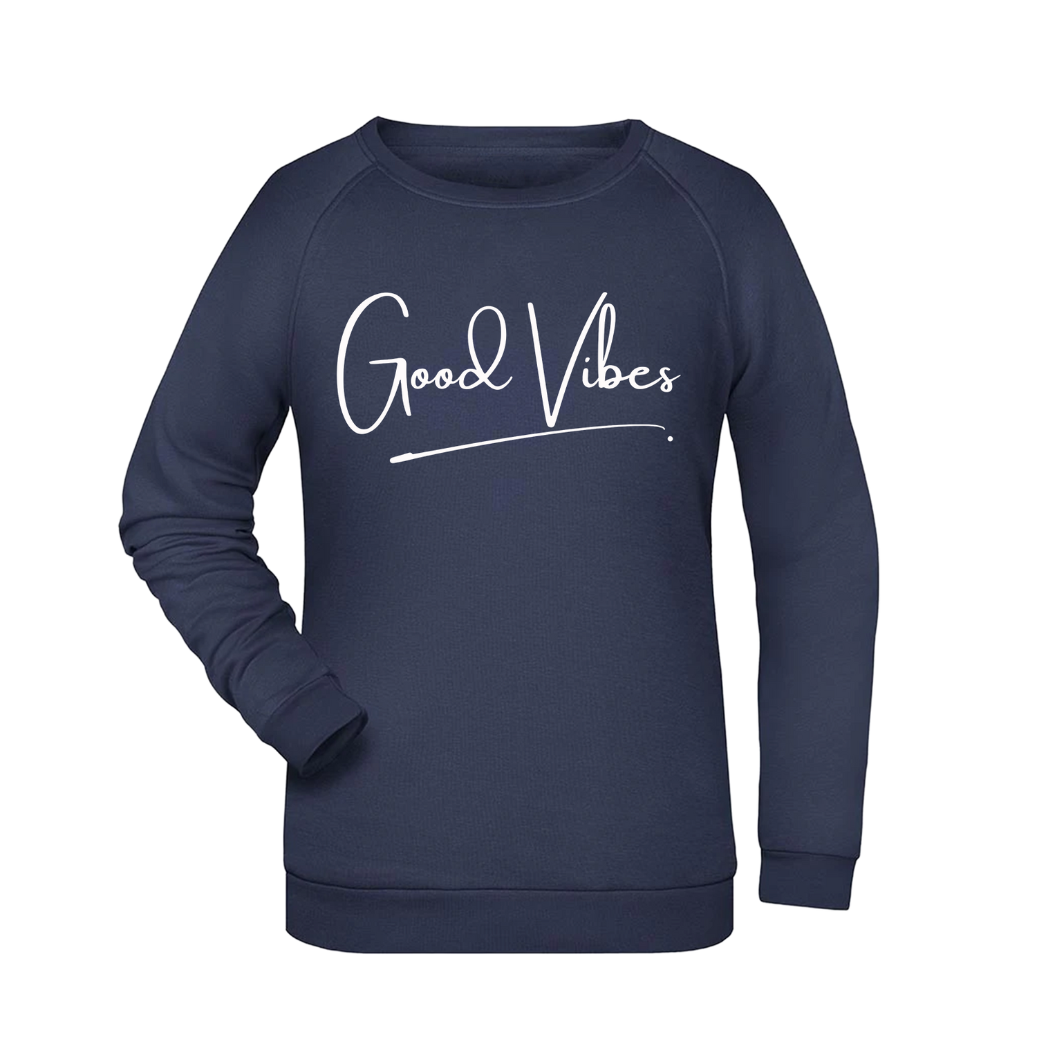 Good Vibes Damen Sweatshirt - Grafikmagie XS / Navy