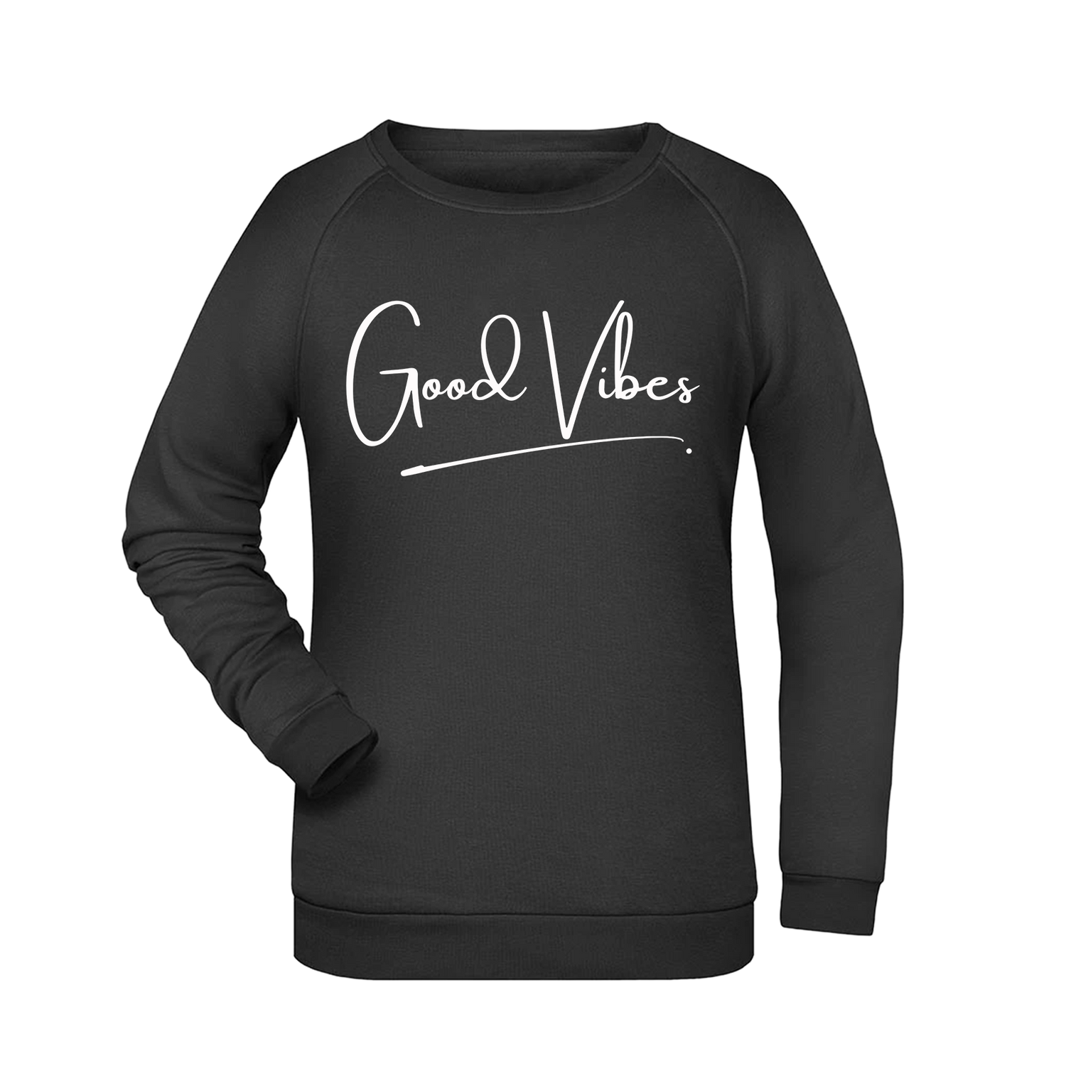 Good Vibes Damen Sweatshirt - Grafikmagie XS / Black