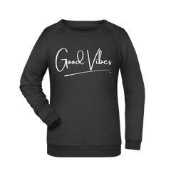 Good Vibes Damen Sweatshirt - Grafikmagie XS / Black