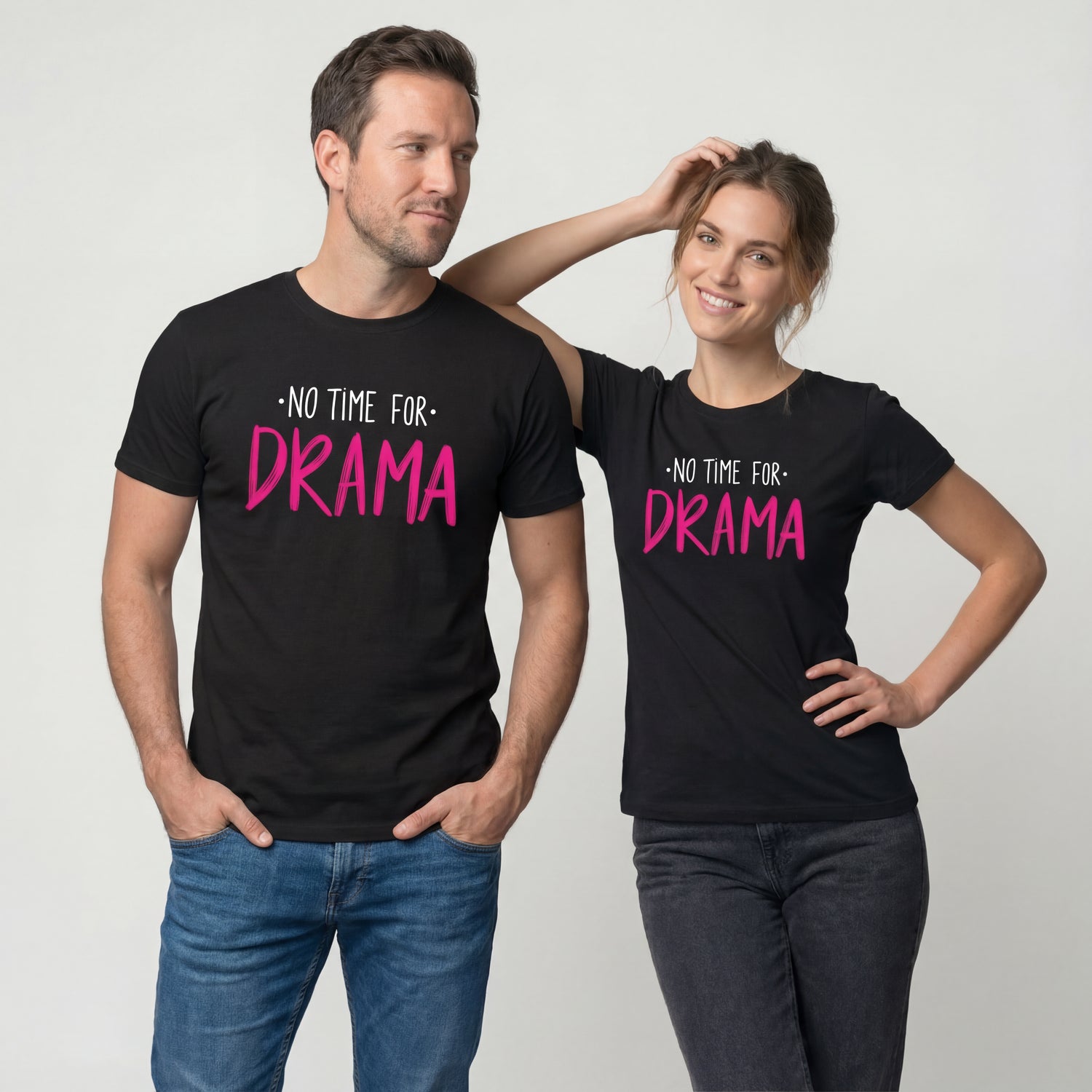 No Time for Drama T-Shirt - Grafikmagie S / Black