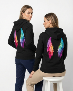 Flügel Damen Zipper - Grafikmagie XS / Black