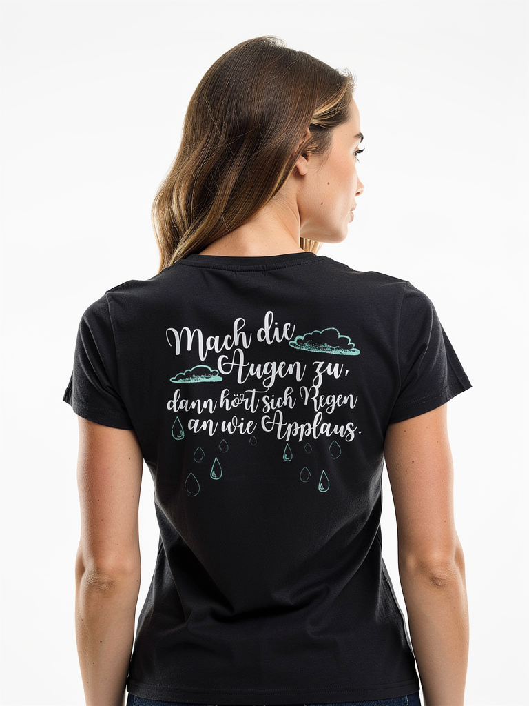 Mach die Augen zu... T-Shirt tailliert - Grafikmagie S / Black