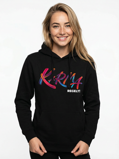 Karma regelt Damen Hoodie - Grafikmagie XS / Black