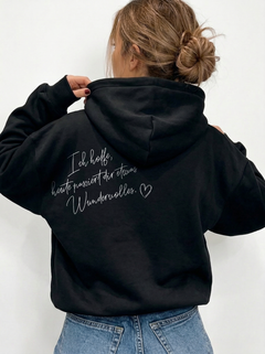 Ich hoffe heute passiert... Damen Hoodie - Grafikmagie XS / Black