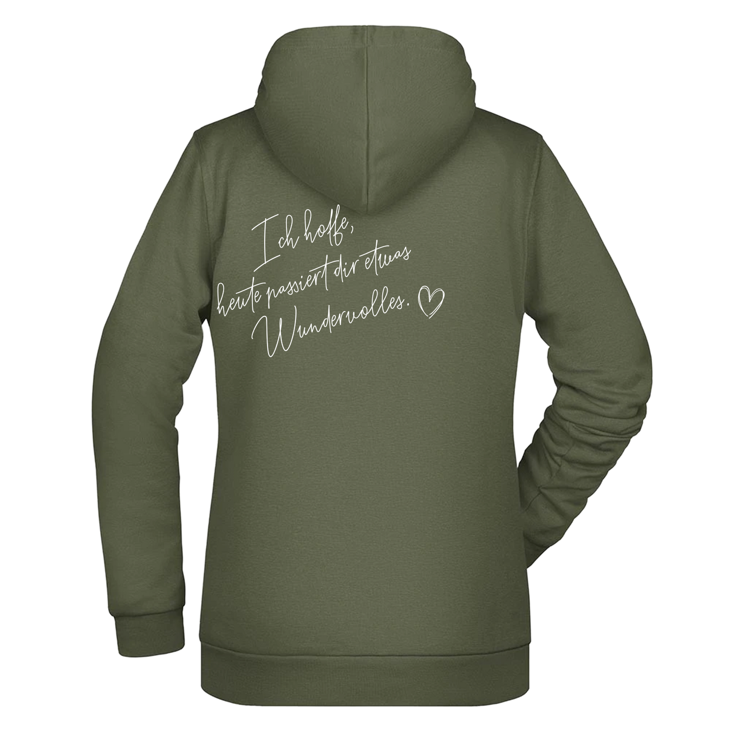 Ich hoffe heute passiert... Damen Hoodie - Grafikmagie XS / Olive