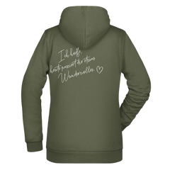 Ich hoffe heute passiert... Damen Hoodie - Grafikmagie XS / Olive