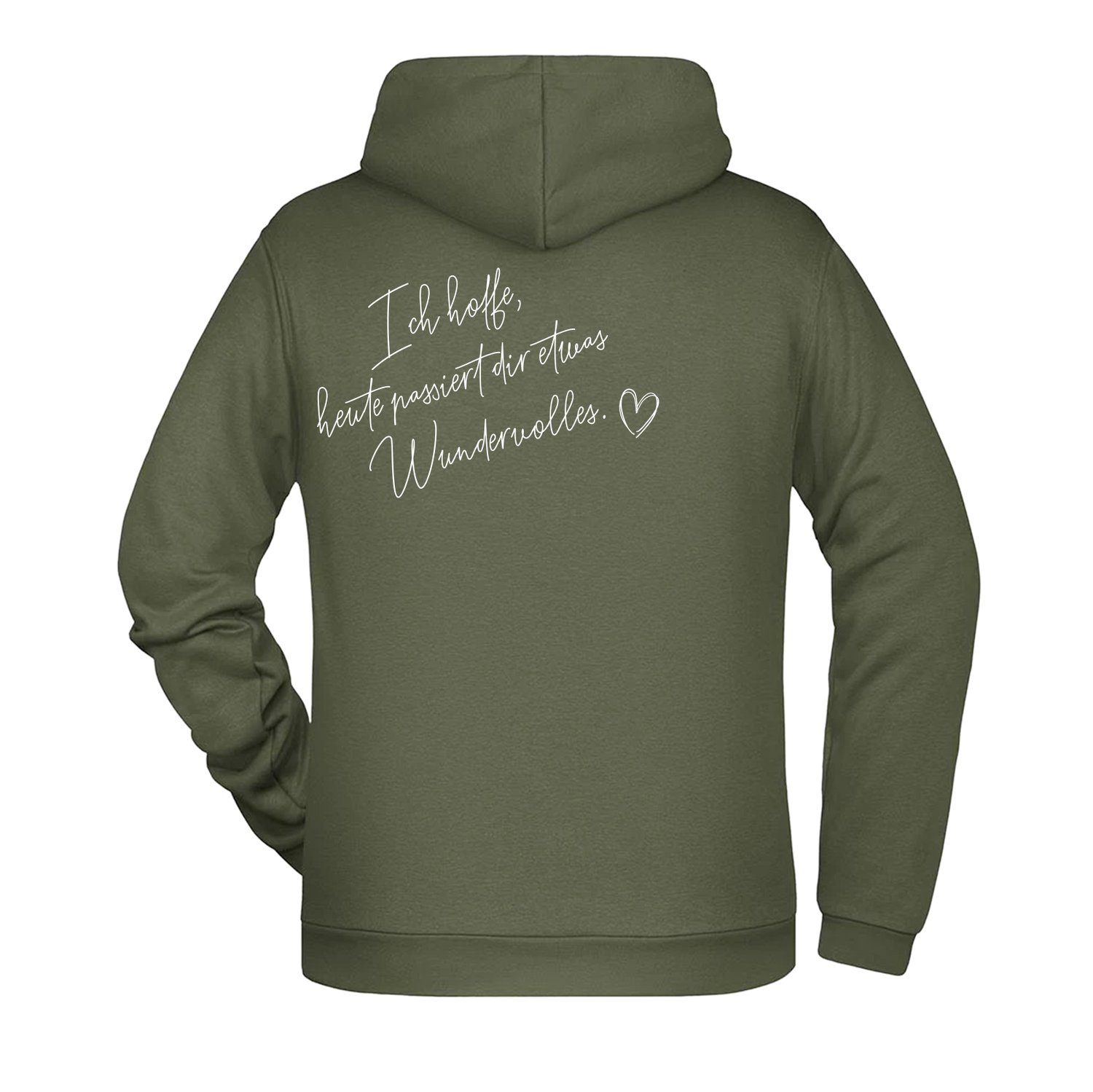 Ich hoffe heute passiert... Herren Hoodie - Grafikmagie XS / Olive