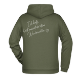 Ich hoffe heute passiert... Herren Hoodie - Grafikmagie XS / Olive