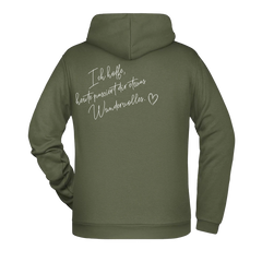 Ich hoffe heute passiert... Herren Hoodie - Grafikmagie XS / Olive