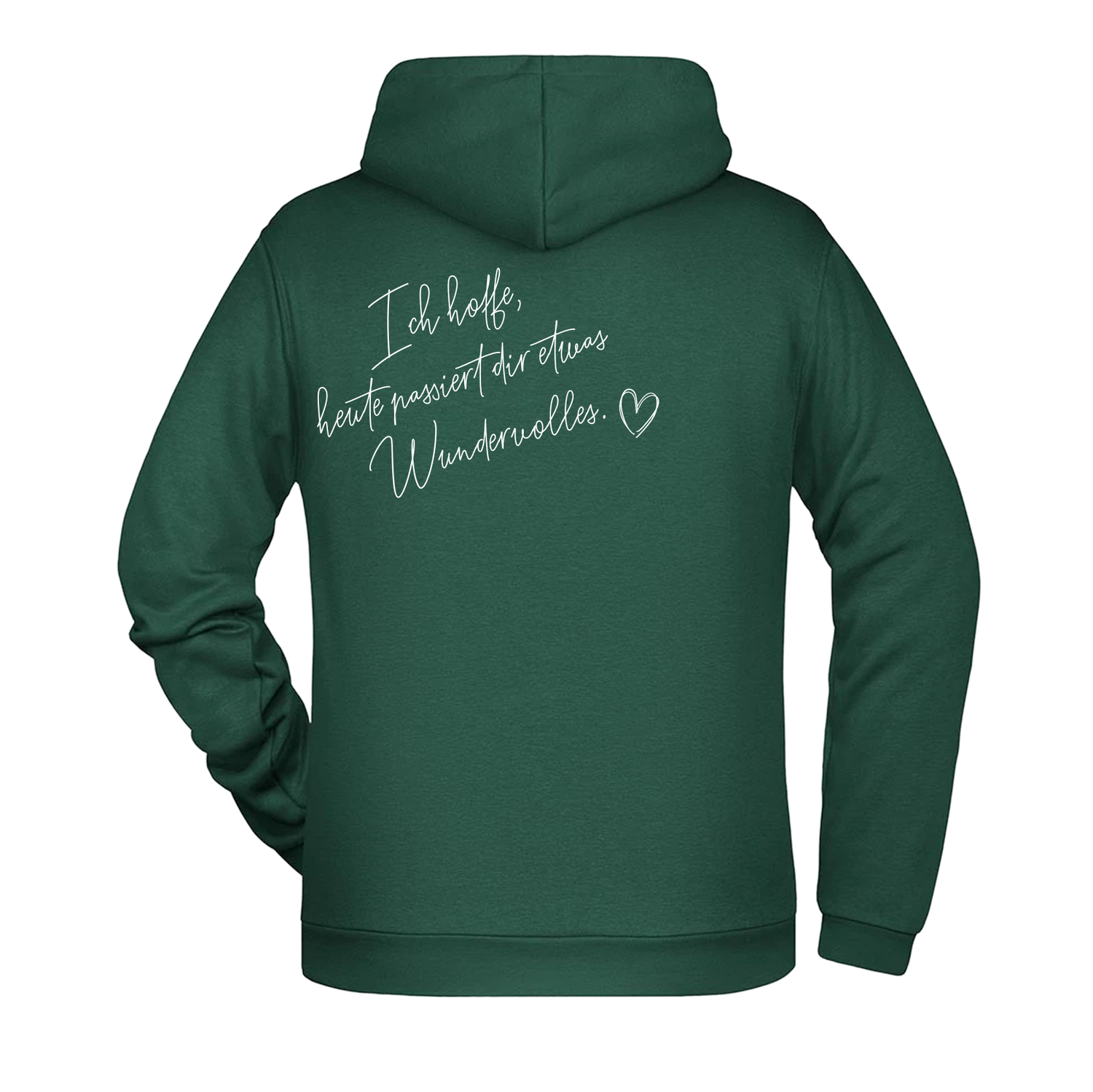 Ich hoffe heute passiert... Herren Hoodie - Grafikmagie XS / Dark Green
