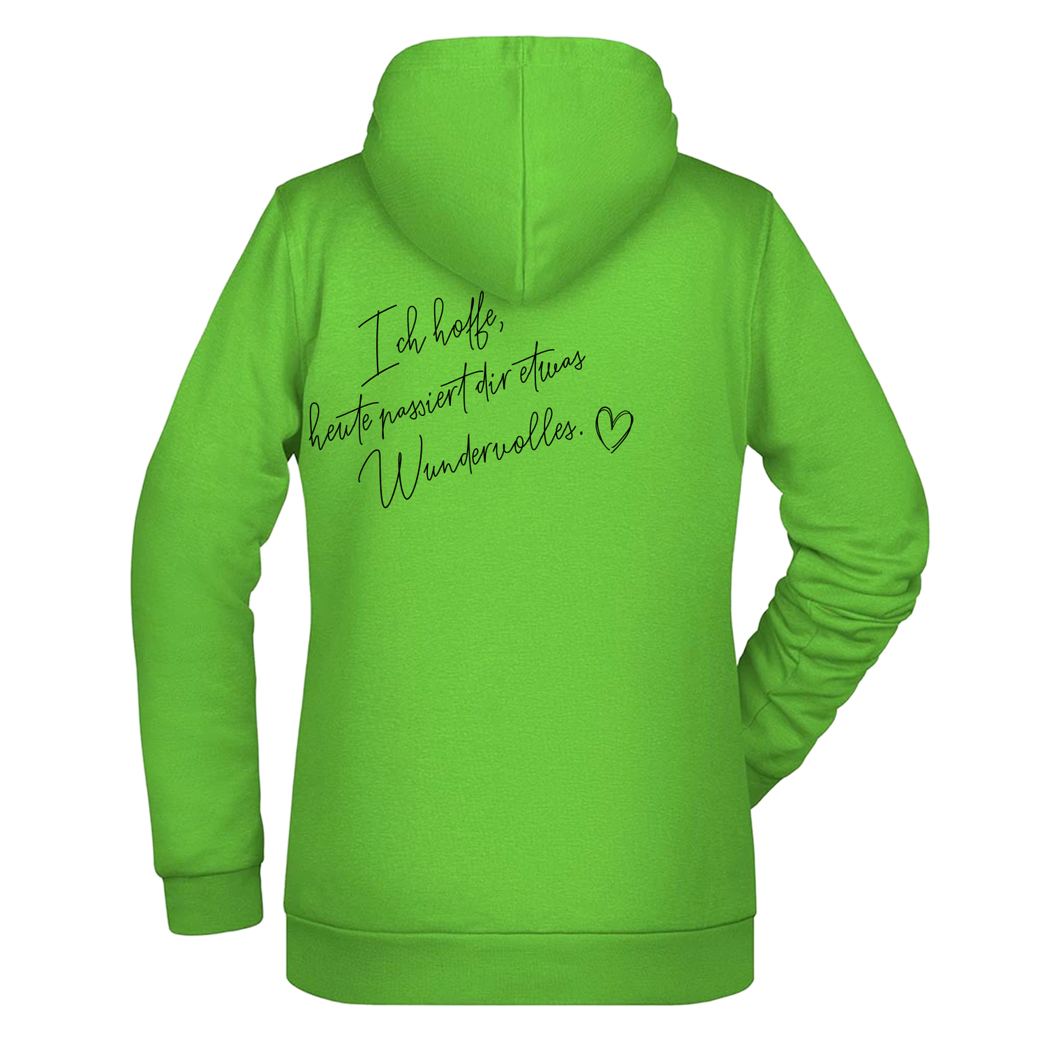 Ich hoffe heute passiert... Damen Hoodie - Grafikmagie XS / Lime Green