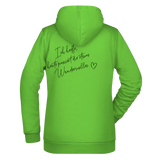Ich hoffe heute passiert... Damen Hoodie - Grafikmagie XS / Lime Green