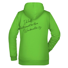 Ich hoffe heute passiert... Damen Hoodie - Grafikmagie XS / Lime Green