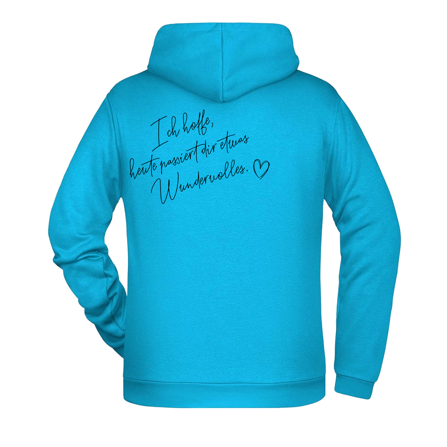 Ich hoffe heute passiert... Herren Hoodie - Grafikmagie XS / Turquoise