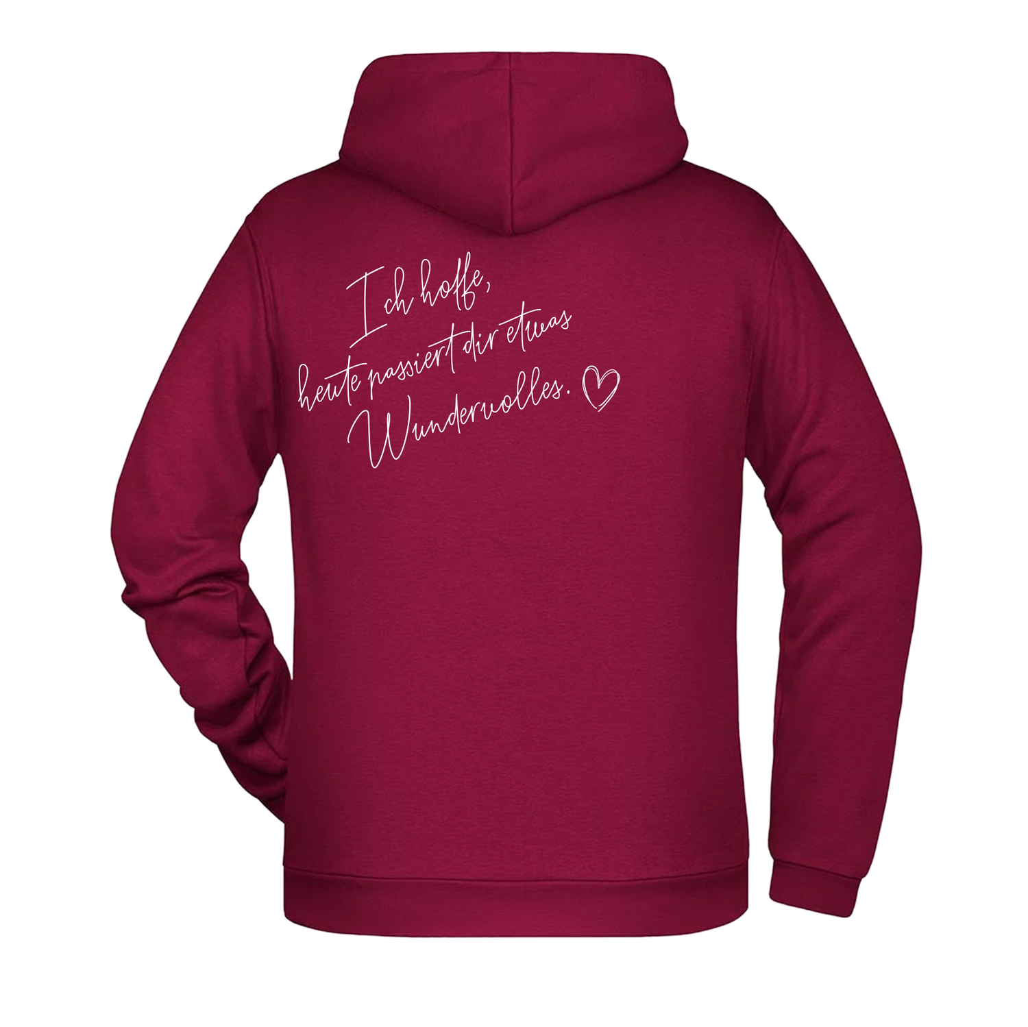 Ich hoffe heute passiert... Herren Hoodie - Grafikmagie XS / Wine