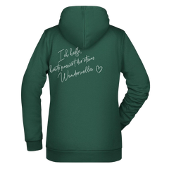 Ich hoffe heute passiert... Damen Hoodie - Grafikmagie XS / Dark Green