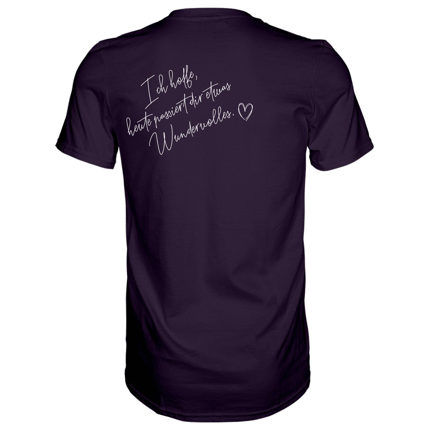 Ich hoffe heute passiert... T-Shirt - Grafikmagie S / Aubergine