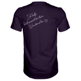 Ich hoffe heute passiert... T-Shirt - Grafikmagie S / Aubergine