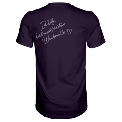 Ich hoffe heute passiert... T-Shirt - Grafikmagie S / Aubergine