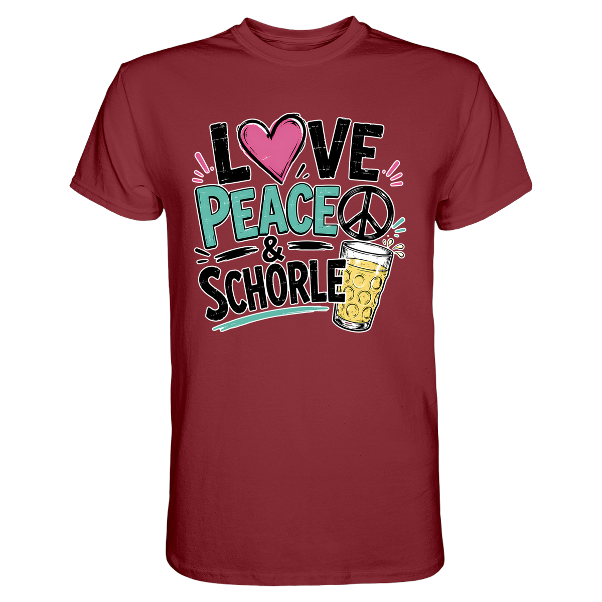 Love Peace and Schorle T-Shirt