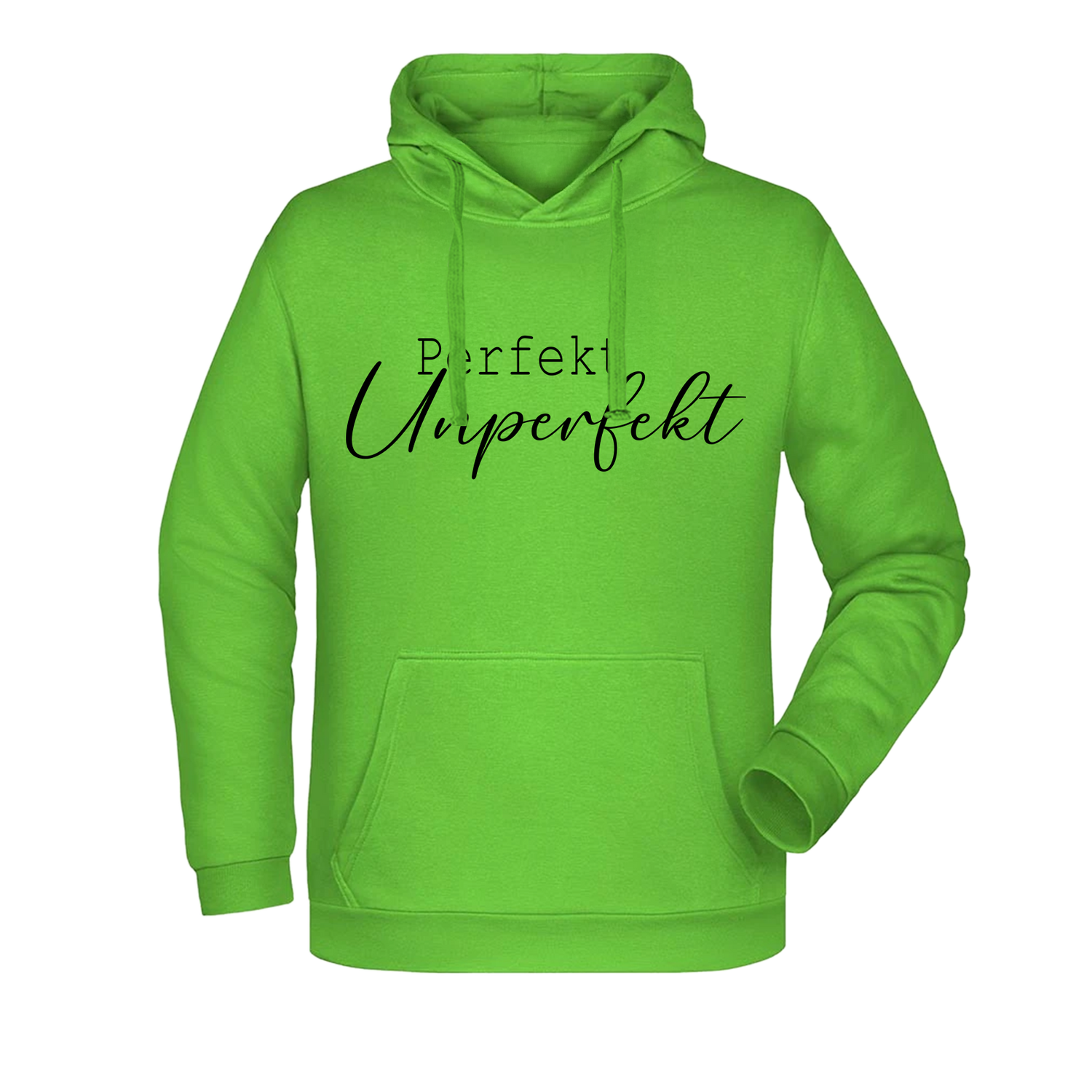 Perfekt Unperfekt Damen Hoodie - Grafikmagie XS / Lime Green