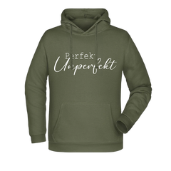 Perfekt Unperfekt Damen Hoodie - Grafikmagie XS / Olive