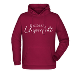 Perfekt Unperfekt Damen Hoodie - Grafikmagie XS / Wine