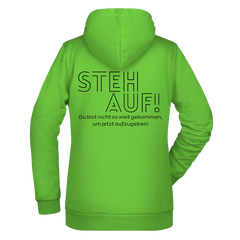 Steh Auf! Damen Zipper - Grafikmagie XS / Lime Green