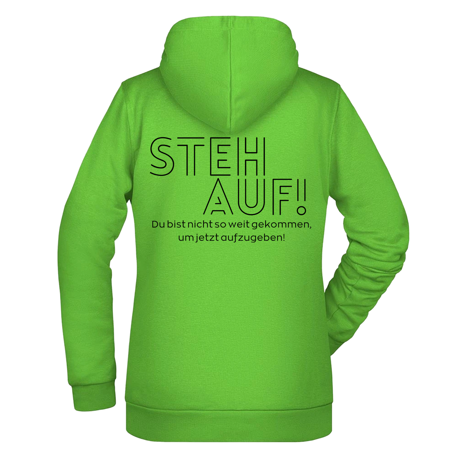 Steh Auf! Damen Hoodie - Grafikmagie XS / Lime Green