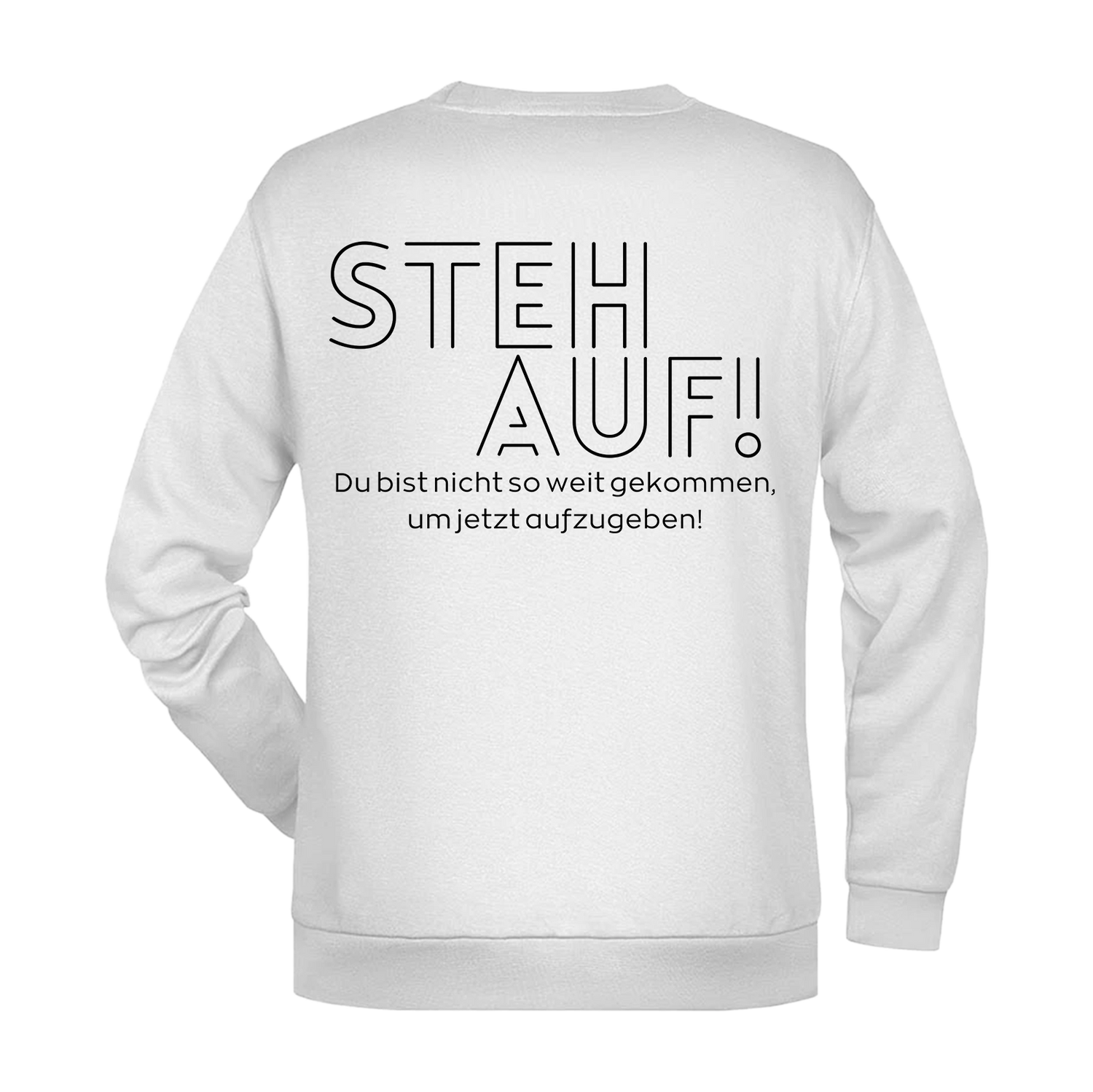 Steh Auf! Herren Sweatshirt - Grafikmagie S / White
