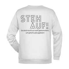 Steh Auf! Herren Sweatshirt - Grafikmagie S / White