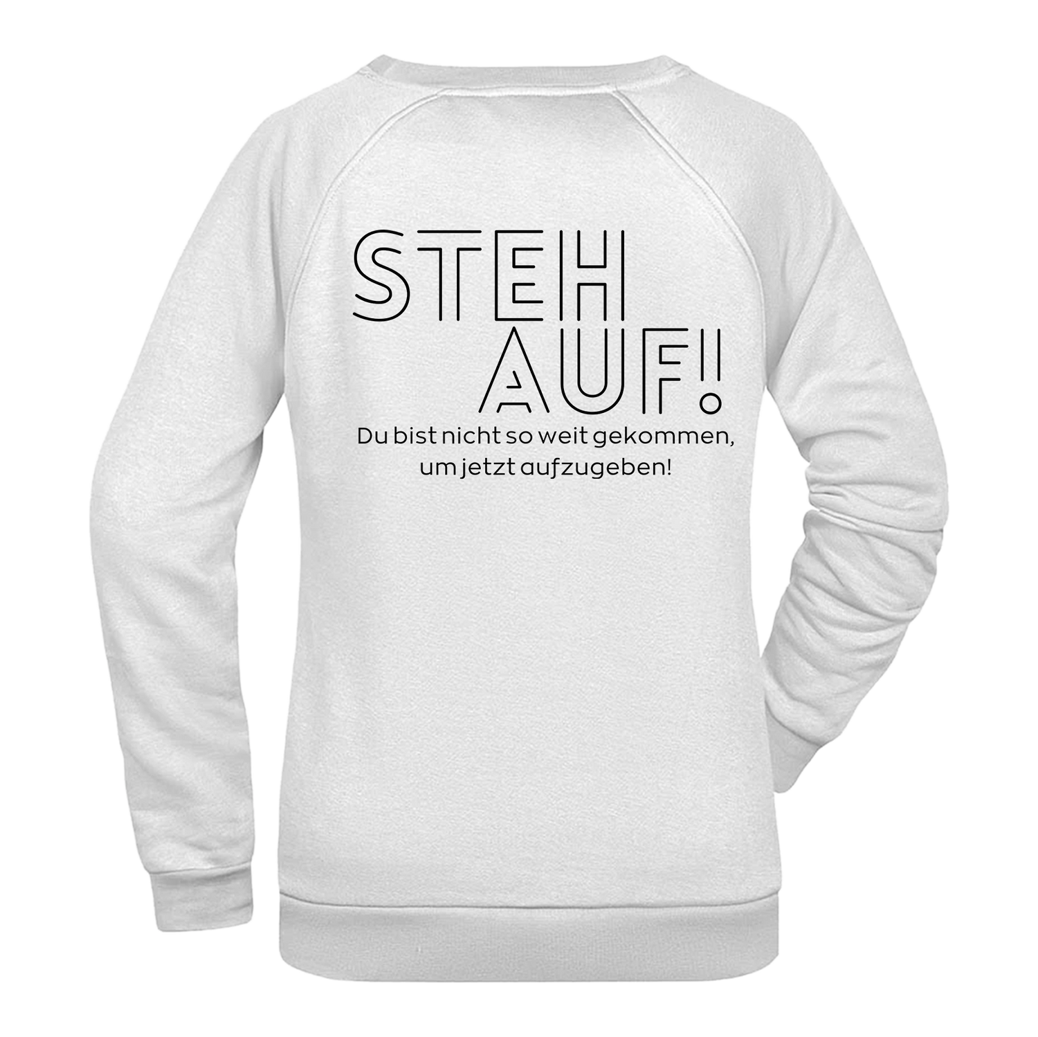 Steh Auf! Damen Sweatshirt - Grafikmagie XS / White