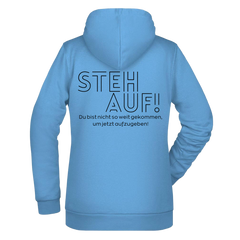 Steh Auf! Damen Zipper - Grafikmagie XS / Sky Blue