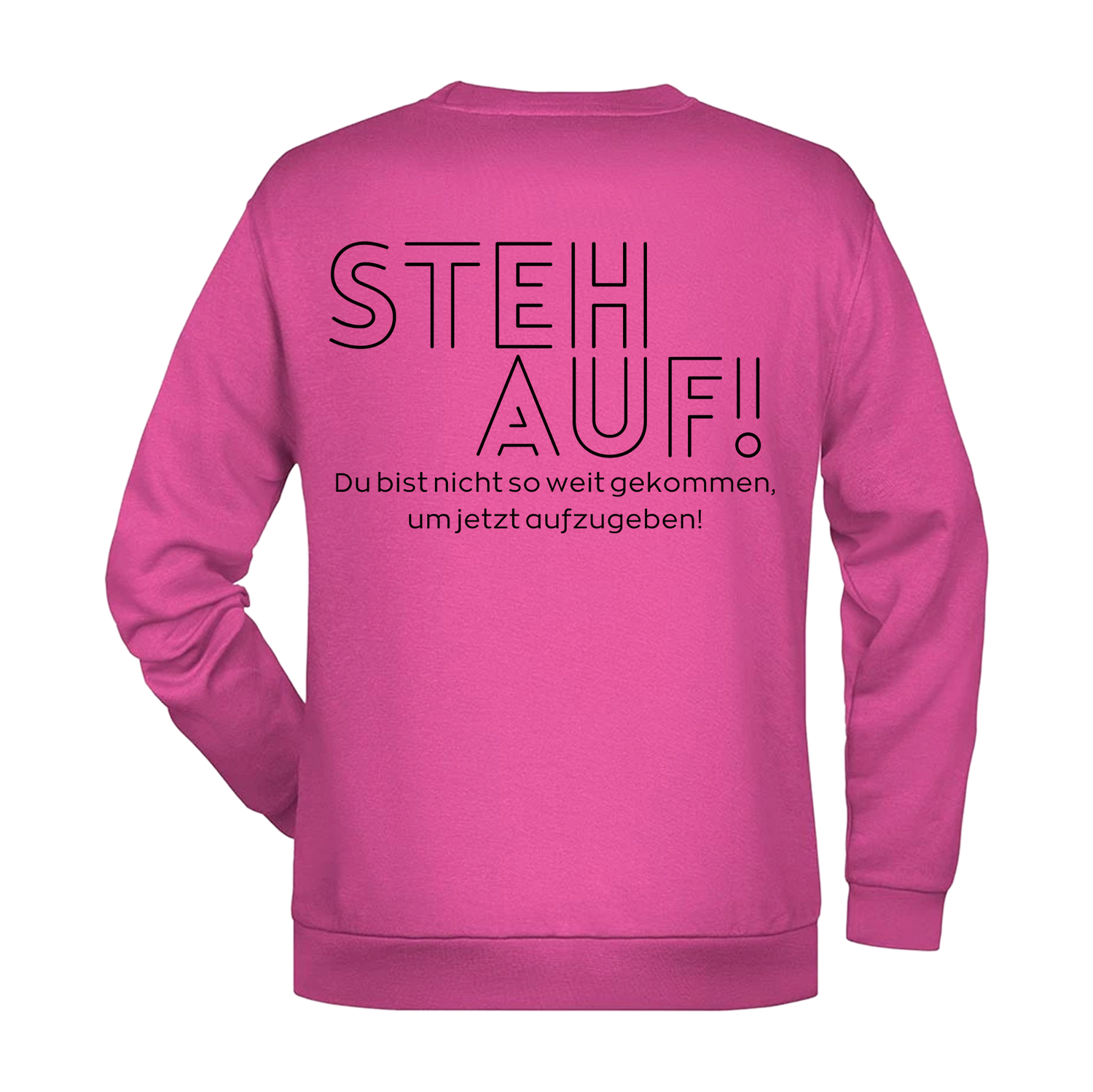 Steh Auf! Herren Sweatshirt - Grafikmagie S / Pink
