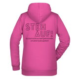 Steh Auf! Damen Hoodie - Grafikmagie XS / Pink