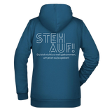 Steh Auf! Damen Hoodie - Grafikmagie XS / Petrol
