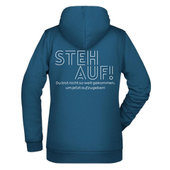 Steh Auf! Damen Zipper - Grafikmagie XS / Petrol