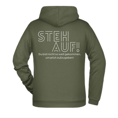 Steh Auf! Herren Hoodie - Grafikmagie XS / Olive