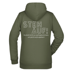 Steh Auf! Damen Zipper - Grafikmagie XS / Olive