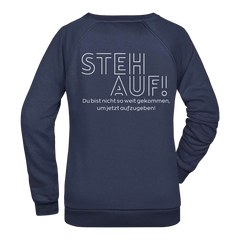 Steh Auf! Damen Sweatshirt - Grafikmagie XS / Navy