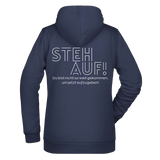 Steh Auf! Damen Hoodie - Grafikmagie XS / Navy