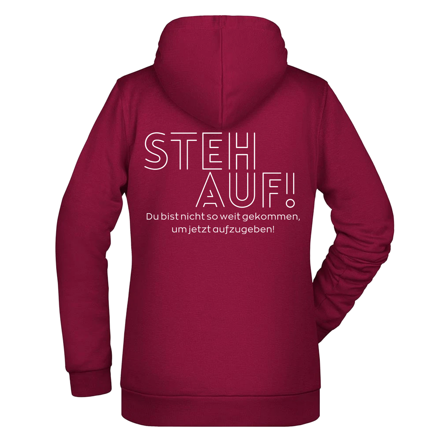 Steh Auf! Damen Zipper - Grafikmagie XS / Wine
